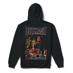 PRIMITIVE HEADLINE BOXY HOOD BLACK