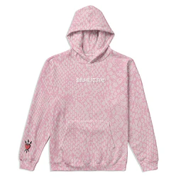 PRIMITIVE SCALES BOXY HOOD PINK
