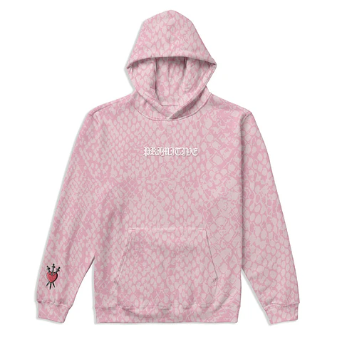 PRIMITIVE SCALES BOXY HOOD PINK