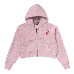 PRIMITIVE SCALES WOMENS CROP ZIP HOOD