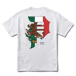 NATIONAL DIRTY P BOXY TEE WHITE
