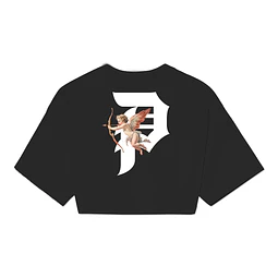 SHOOTER WOMENS CROP TEE BLACK