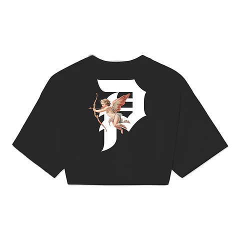 SHOOTER WOMENS CROP TEE BLACK