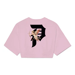 SHOOTER WOMENS CROP TEE PINK