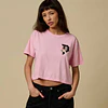 SHOOTER WOMENS CROP TEE PINK