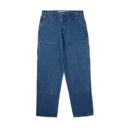 Kinda Loose Double-Knees Stone Wash Indigo