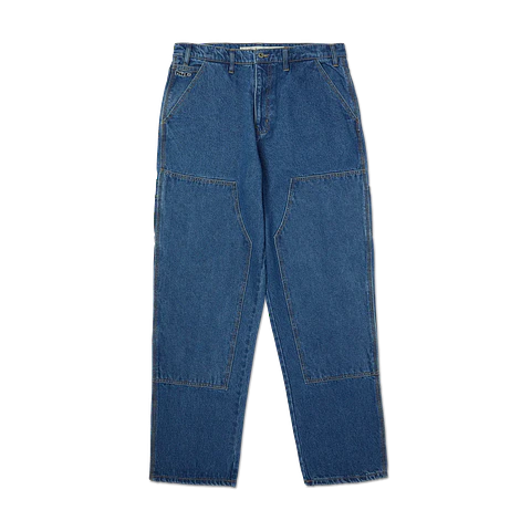 Kinda Loose Double-Knees Stone Wash Indigo