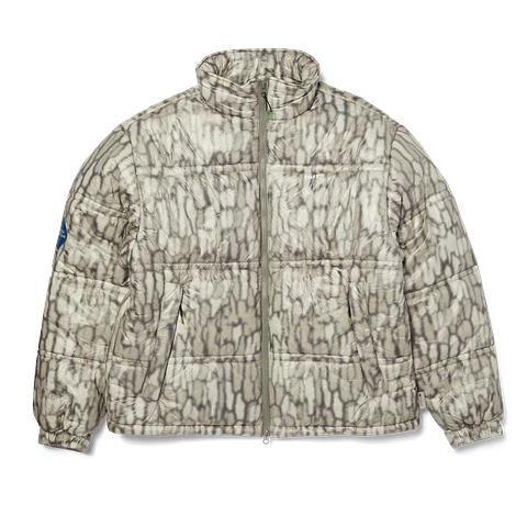 89 Warped Camo Tyvek Puffer