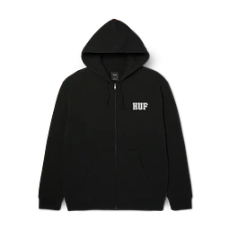 Classic Logo Full-Zip Hoodie Black