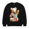 Gift Bear Intarsia Sweater Black