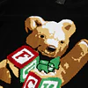 Gift Bear Intarsia Sweater Black