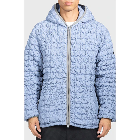 PLEASURES TENDER HOODED PUFFER - SLATE