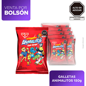 ANIMALITOS X SAN JORGE PAQ X10X150GR