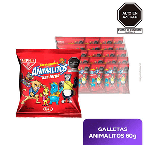 ANIMALITOS SAN JORGE PAQ X20X60GR