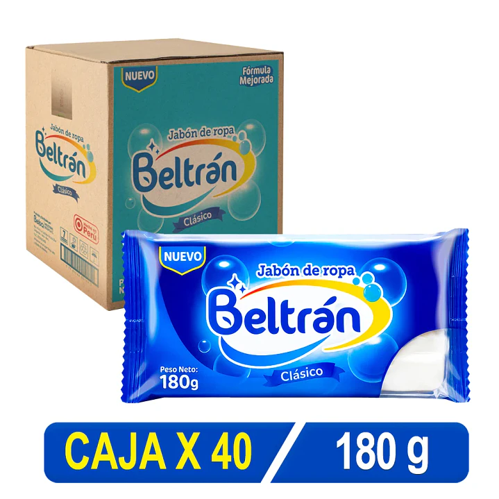 JABON EN BARRA BELTRAN Cj X 40uni X 180gr 1
