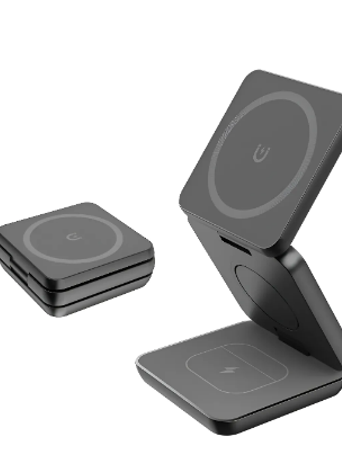 Cargador Inalámbrico Plegable Magnético 3 en 1 UltraRápido MagSafe Qi2 – Para iPhone, Apple Watch y AirPods 1