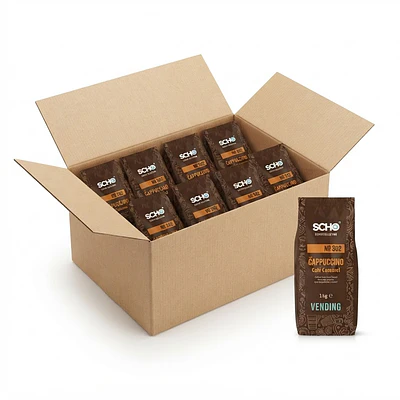 Caja Cappuccino SCHO Caramelo, ( 10 Unidades de 1Kg)