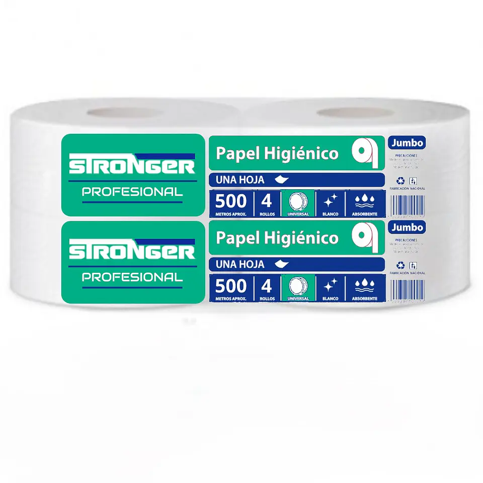 Papel higiénico STRONGER 4X500 hojas 1