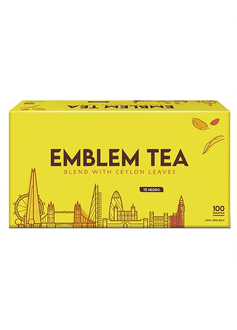 Té EMBLEM caja de 100 bolsas