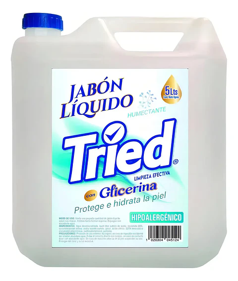 Jabón líquido TRIED hipoalergénico 5L 
