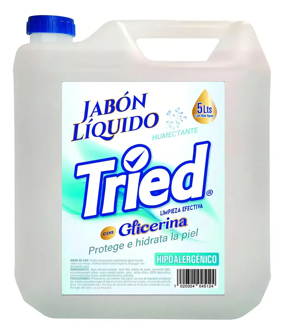 Jabón líquido TRIED hipoalergénico 5L  1
