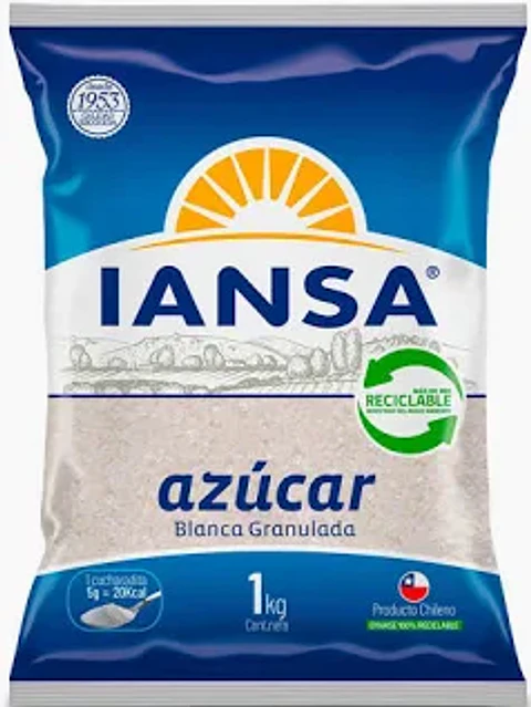 Azúcar blanca IANZA 1 kg