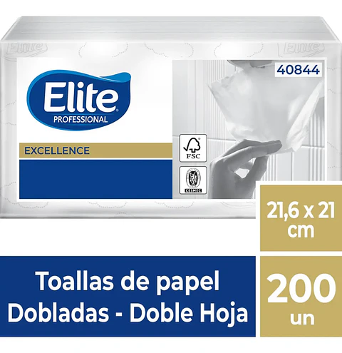 Toalla interfoliada ELITE pack 18x200 unidades