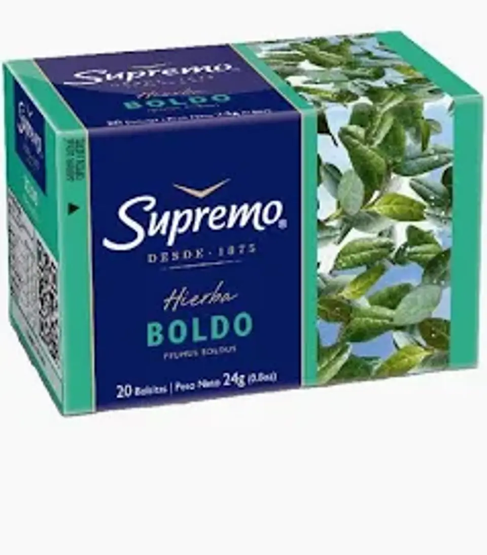 Hierba de boldo SUPREMO caja 20 bolsas  1