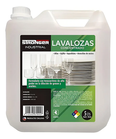 Lavalozas Industrial STRONGER concentrado 5L 