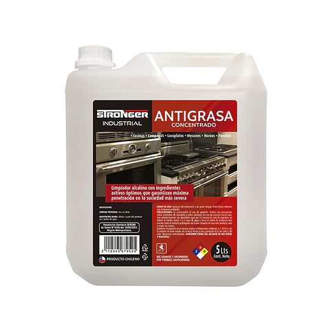 Antigrasa industrial STRONGER concentrado 5L 