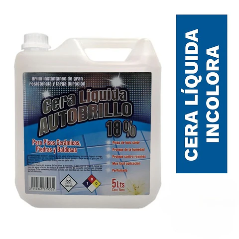 Cera líquida autobrillo 18% 5L