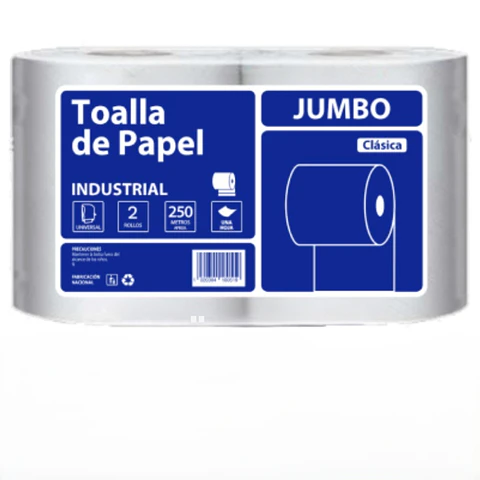 Toalla de papel JUMBO pack 2x250 metros