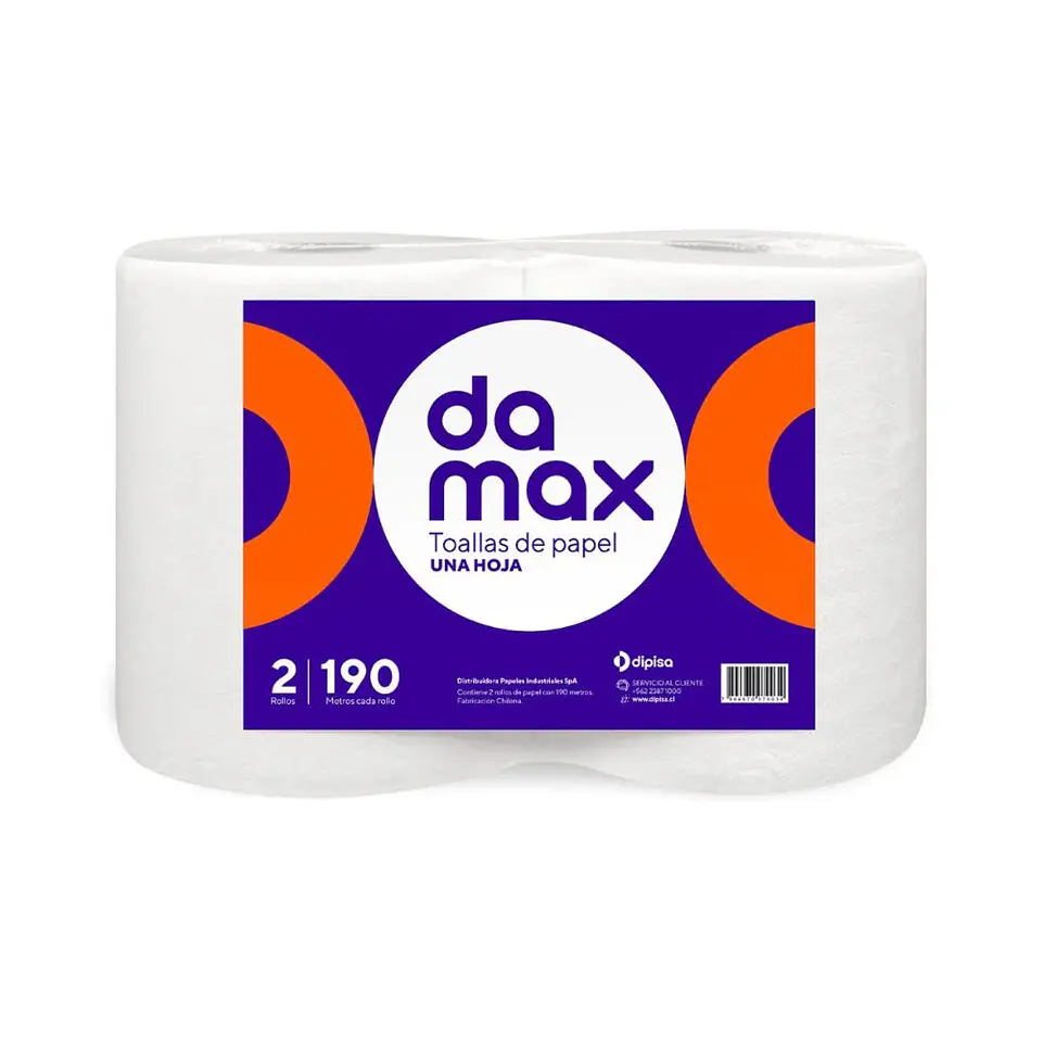 Toalla de papel DAMAX 2x190 metros 1