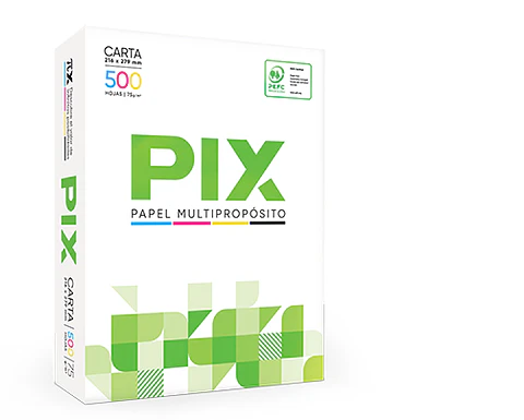 Resma de papel PIX tamaño carta 500 hojas