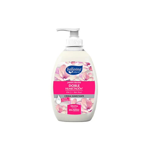 Jabón líquido BALLERINA doble humectación 350mL