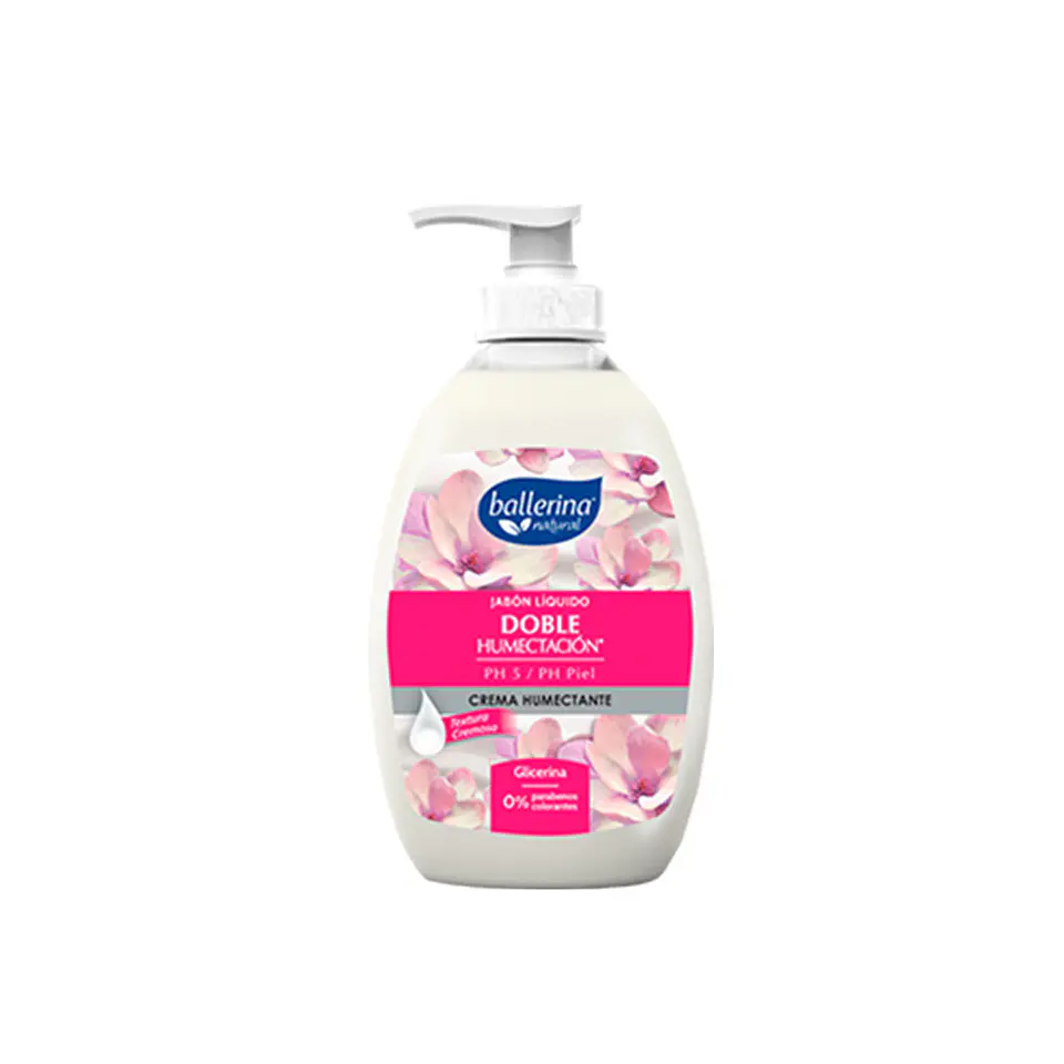 Jabón líquido BALLERINA doble humectación 350mL 1