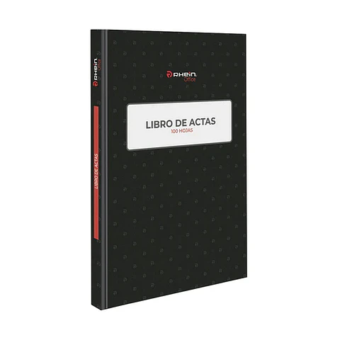 Libro de acta 100 hojas RHEIN foliado composición