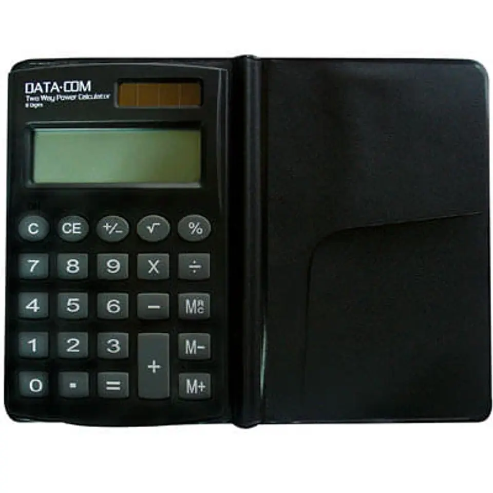 Calculadora bolsillo 8 dígitos negro E100 DATACOM 1