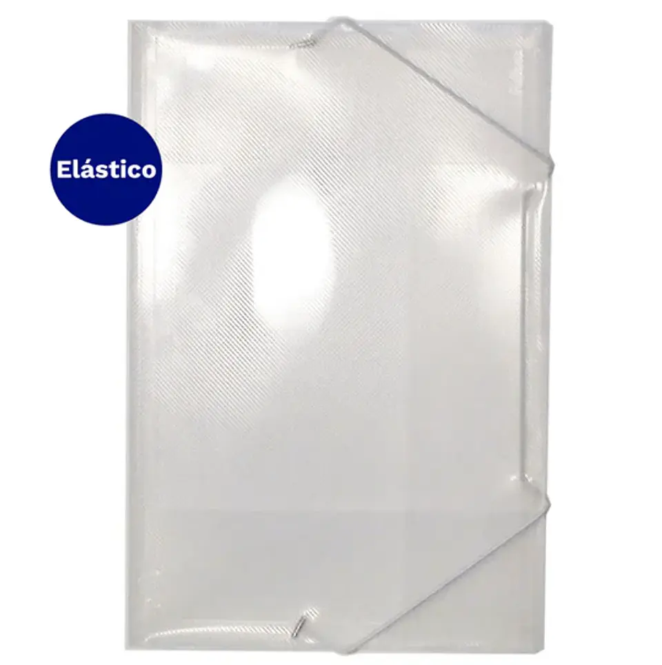 Carpeta portadocumentos con elástico oficio transparente LAVORO 1
