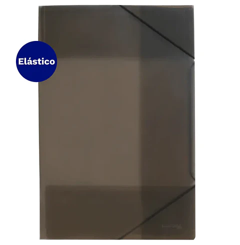 Carpeta portadocumentos con elástico oficio humo LAVORO