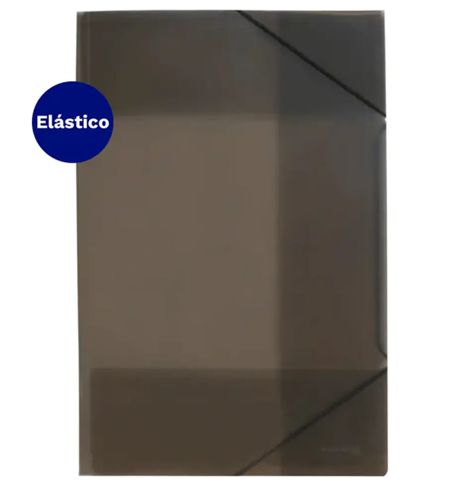 Carpeta portadocumentos con elástico oficio humo LAVORO 1
