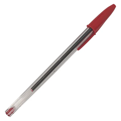 LAPIZ PASTA CRISTAL BIC ROJO PUNTA MEDIA 1.0MM 