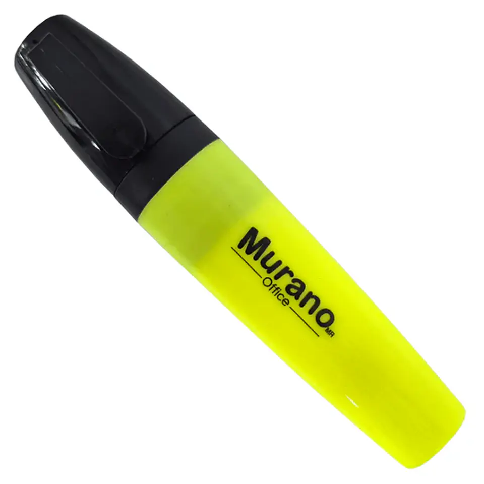 Destacador de escritorio MURANO punta biselada amarillo 1
