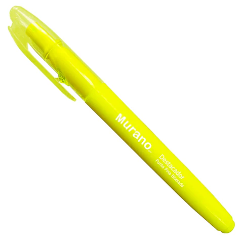 Destacador de bolsillo MURANO punta biselada amarillo