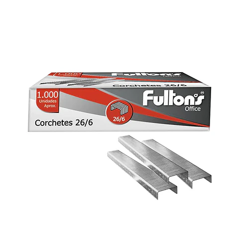 Corchetes 26/6 1000 unidades FULTONS