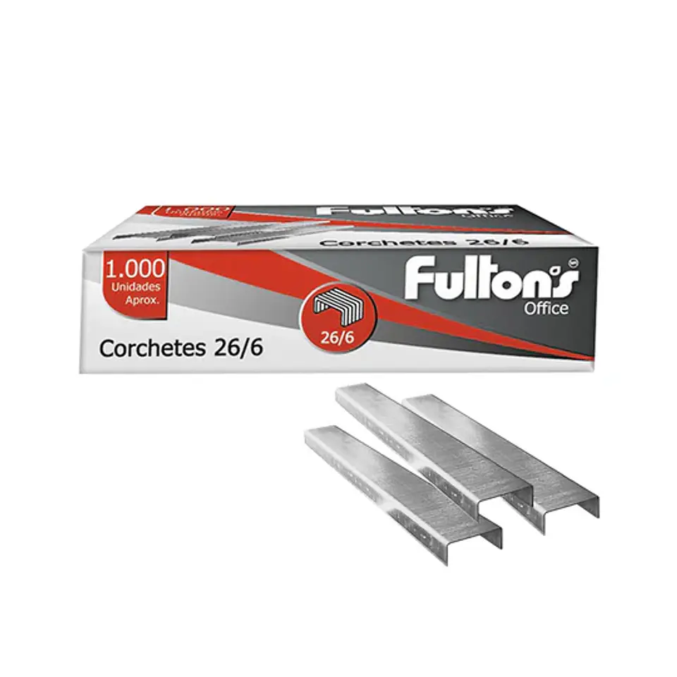 Corchetes 26/6 1000 unidades FULTONS 1