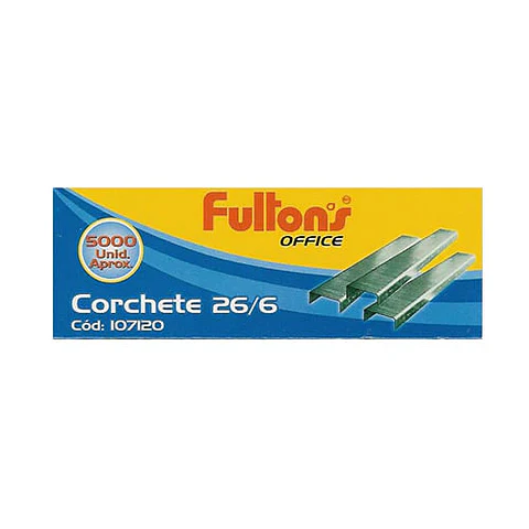 Corchete 26/6 FULTONS caja de 5000 unidades