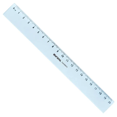 Regla plástica biselada 20cm MURANO