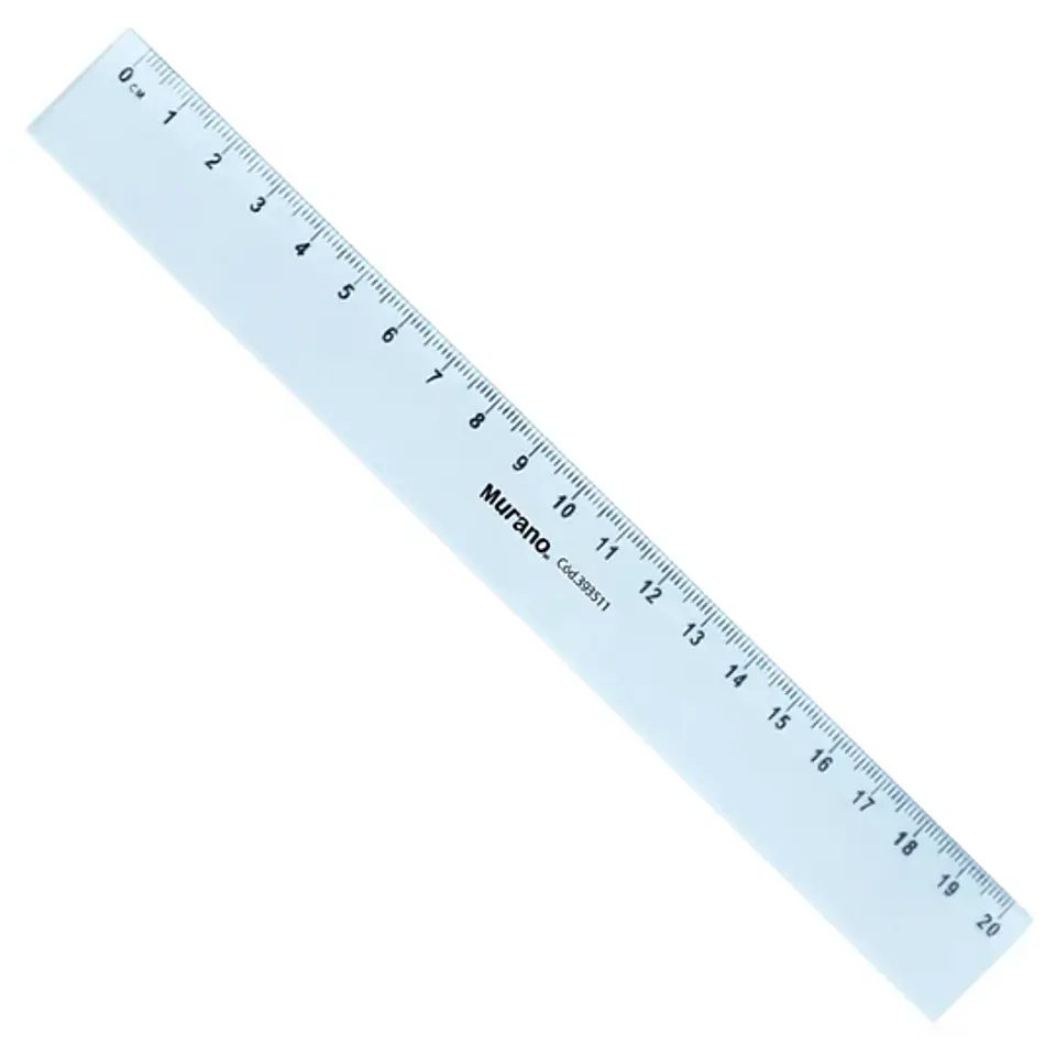 Regla plástica biselada 20cm MURANO 1
