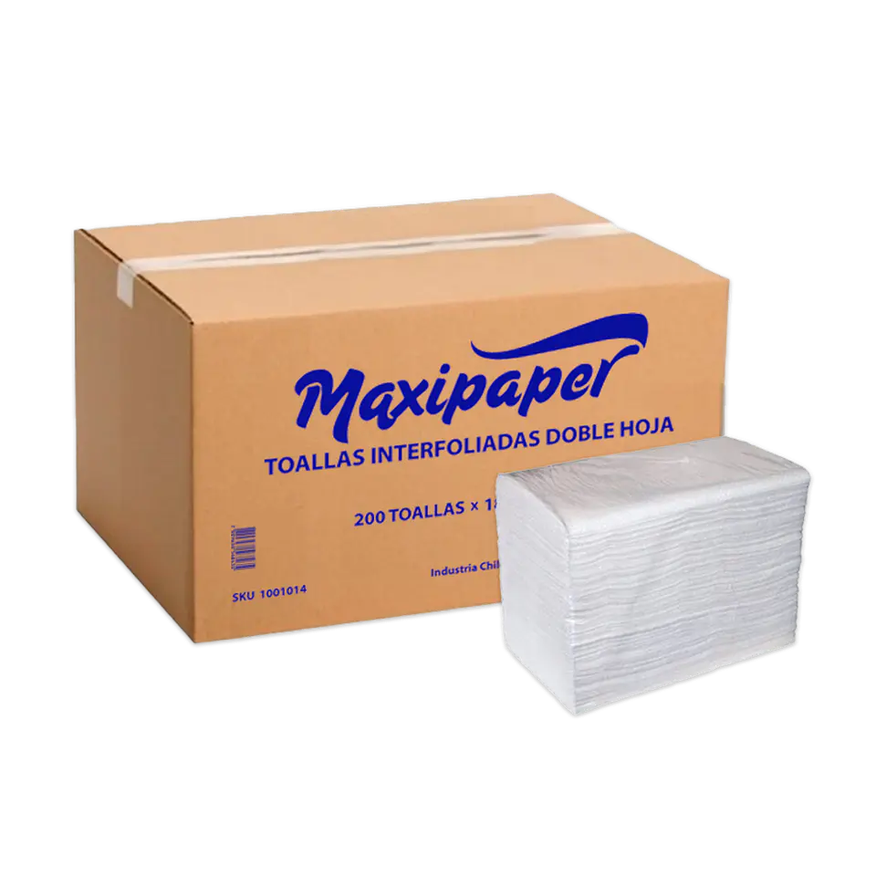 Toalla de papel interfoliada MAXIPAPER 18X200 unidades 1